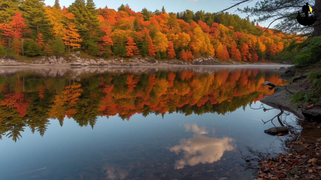 Autumn Lake Light in Acadia National Park